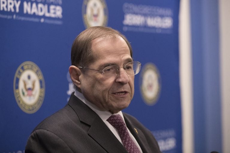 U.S. Rep. Jerrold Nadler, D-N.Y., chair of the House Judiciary Committee, speaks during a news conference, Thursday, April 18, 2019, in New York. (Mary Altaffer/AP Photo)