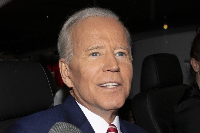 Former Vice President and Democratic presidential candidate Joe Biden is shown after appearing on ABC's 