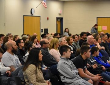 More than 200 people showed up for an Eastern Lancaster County school board meeting on April 15, 2019. (Ed Mahon/PA Post) 