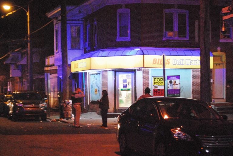 Six people were shot Sunday night near the corner of 10th and Pine streets in Wilmington. (John Jankowski for WHYY)