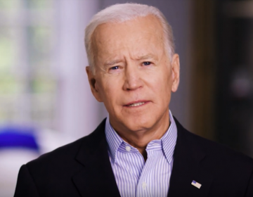 Joe Biden in his campaign announcement video 