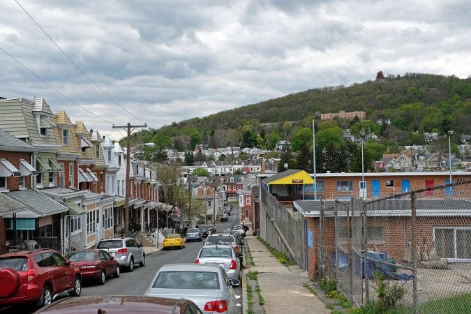 A look down 14 1/2 Street in Reading, Pennsylvania. (Matt Smith for WHYY)