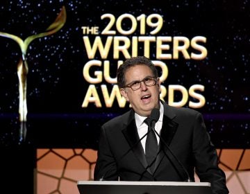 Writers Guild of America West President David Goodman speaks in Los Angeles at the 2019 union award ceremony. The WGA instructed is writers to fire their agents on Friday. (Frazer Harrison/Getty Images)