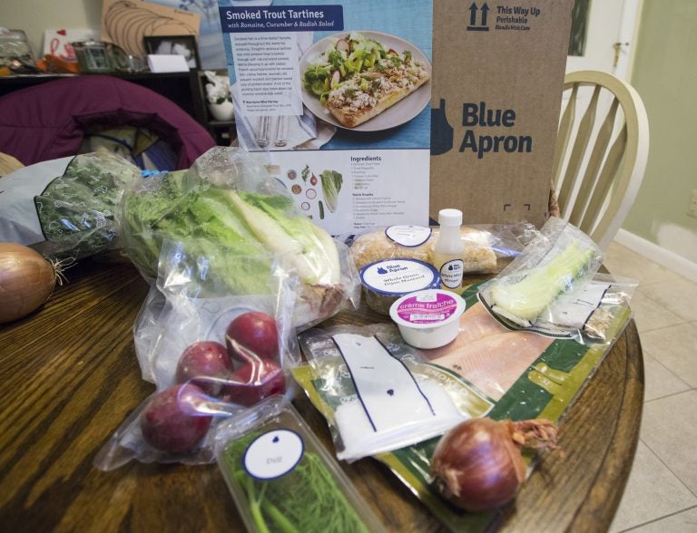 While it may seem that heaps of plastic from meal kit delivery services like Blue Apron make them less environmentally friendly than traditional grocery shopping, a new study says the kits actually produce less food waste.
(Derek Davis/Portland Press Herald via Getty Images)