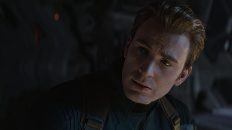 Chris Evans as Captain America in Avengers: Endgame. And yes, Cap, these are apparently the real numbers. (Film Frame/Marvel Studios)