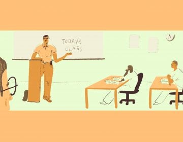 Inmates at the Staton Correctional Facility in Elmore, Ala., are taking college classes with Auburn University professors. (LA Johnson/NPR)
