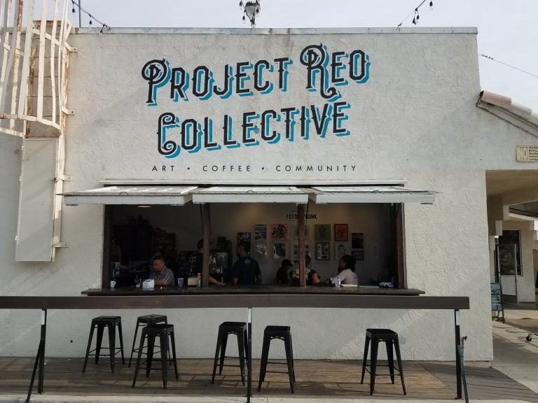 Project Reo Collective is a coffee shop in San Diego’s Paradise Hills neighborhood that had trouble getting a bank loan to expand after a year of operation. Project Reo Collective is a coffee shop in San Diego's Paradise Hills neighborhood that had trouble getting a bank loan to expand after a year of operation. (Claire Trageser/KPBS)