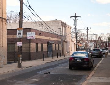 Safehouse is considering locating in this block of Hilton Street in the Kensington section of Philadelphia. The proposed facility would allow drug users to inject under medical supervision. The neighborhood is known for its drug use. (Natalie Piserchio for NPR)