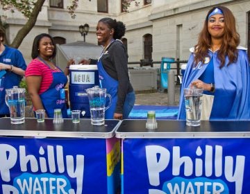 The Philadelphia Water Bar will be open at City Hall every Thursday this summer. (Kimberly Paynter/WHYY)