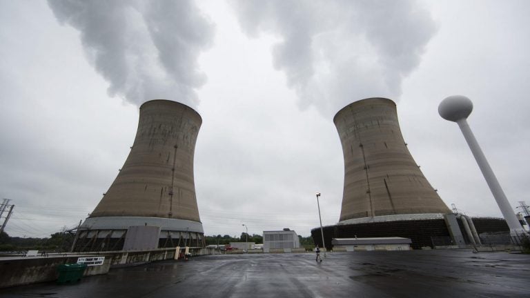 Cooling towers at the Three Mile Island nuclear power plant in Middletown (Matt Rourke/AP Photo)