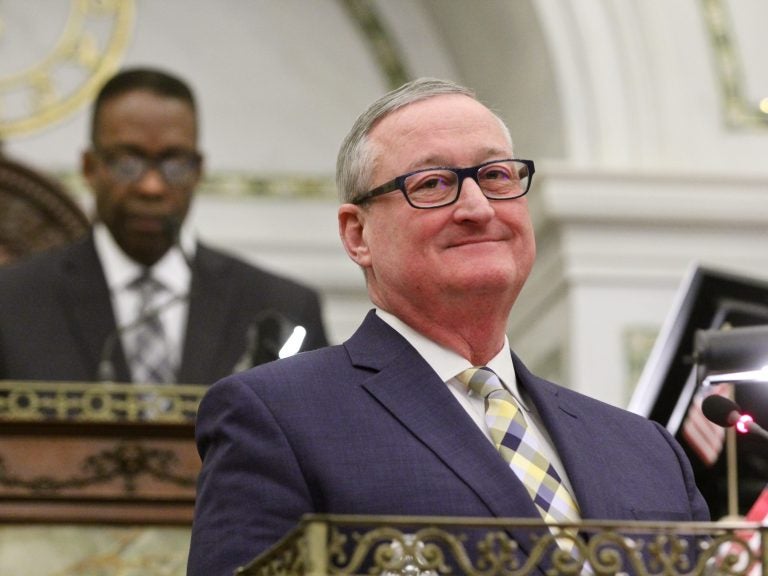 Philadelphia Mayor Jim Kenney at City Council. (Emma Lee/WHYY)