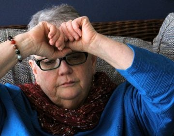 Patricia Cahill pauses to collect herself as she recounts her story of child sexual abuse in the Roman Catholic Church. Patricia Cahill pauses to collect herself as she recounts her story of child sexual abuse in the Roman Catholic Church. (Emma Lee/WHYY)