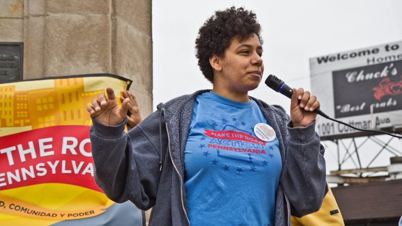 Ashleigh Strange is the communications director of Make the Road Pennsylvania. (Kimberly Paynter/WHYY)