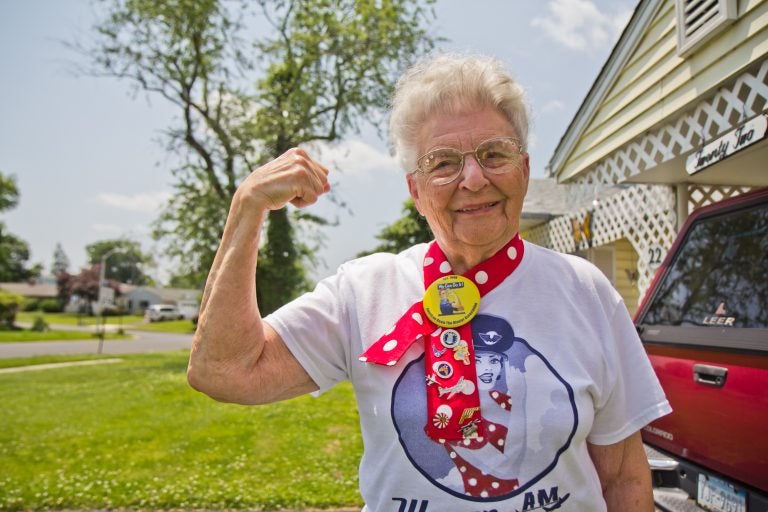 Mae Krier 93, was a riveter during WWII. She’s an advocate for the recognition of the “Rosies” role for winning the war.