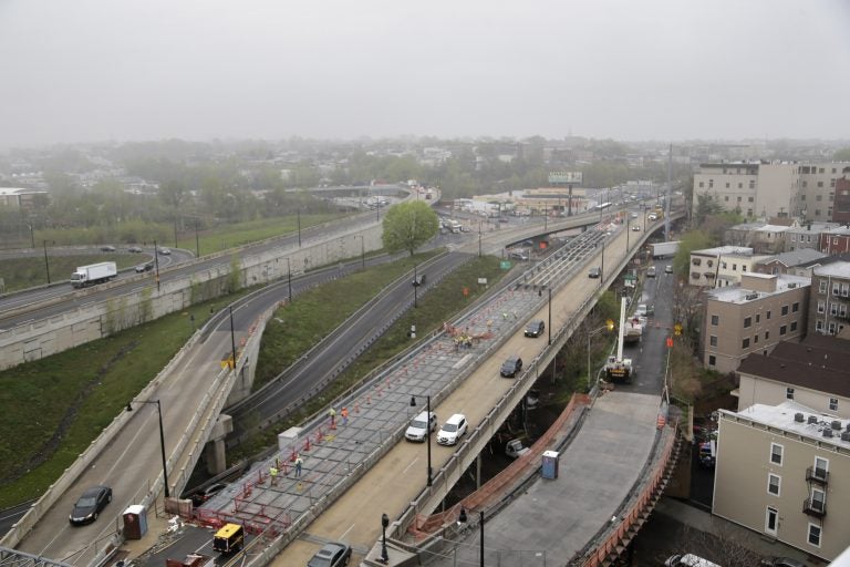 Traffic is seen near the entrance to the Holland Tunnel in Jersey City, N.J.(Seth Wenig/AP Photo)