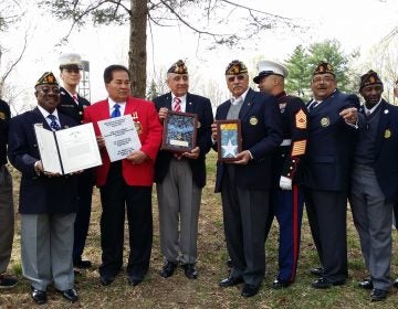 A trio of veterans groups — the Latin American Legion Post 840, Auxiliary Unit 840 and Friends of the Medal of Honor Grove — hosted a rededication ceremony at the Grove on Sunday.  (photo provided by Freedoms Foundation at Valley Forge)