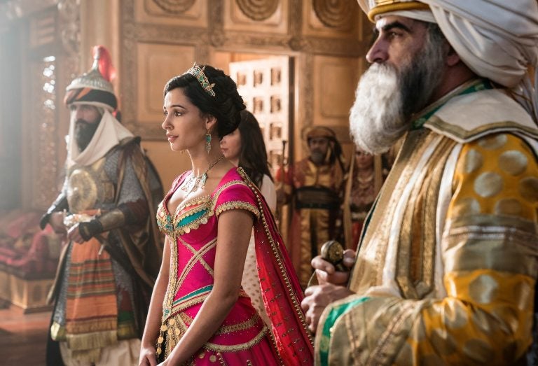 Naomi Scott plays Jasmine in the new live-action Aladdin movie. The character was the first official Disney princess of color in the 1992 animated version of the film. (Daniel Smith/Disney Enterprises, Inc.)