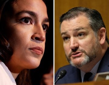 Rep. Alexandria Ocasio-Cortez and Sen. Ted Cruz vowed on Twitter to work together on legislation banning members of Congress who leave office from lobbying. (Alex Wong/Alex Wroblewski/Getty Images)