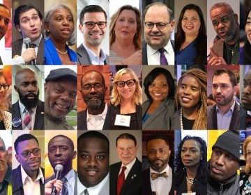 The field of Democratic city council at-large seats is crowded and diverse. (Photos from WHYY files and candidates' web pages)