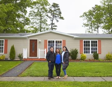 The Martinez family stands in front of their home in New Jersey. During a speech at her graduation, Alondra said to her parents: 