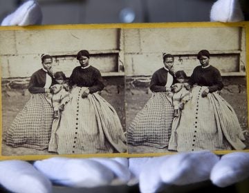 A rare Civil War-era photograph of an enslaved woman at Confederate Gen. Robert E. Lee's home in Virginia. (AP Photo/Jose Luis Magana)