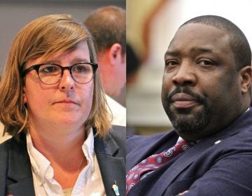 Lauren Vidas challenged incumbent Councilman Kenyatta Johnson in Philadelphia's 2nd District. (Emma Lee/WHYY)