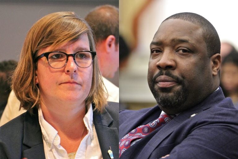 Lauren Vidas challenged incumbent Councilman Kenyatta Johnson in Philadelphia's 2nd District. (Emma Lee/WHYY)