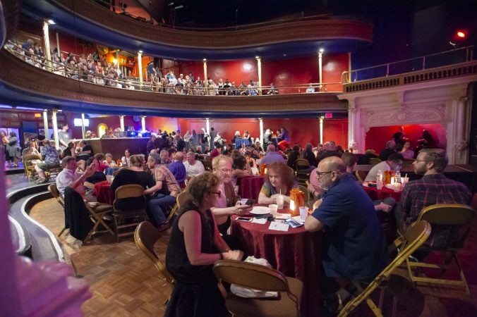 A standing room crowd filled the Troc an hour before the start of the show. (Jonathan Wilson for WHYY)