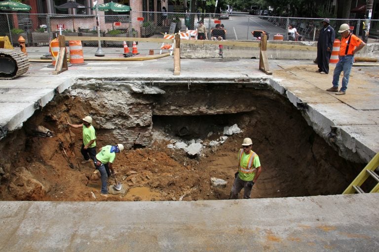 Sinkhole Will Disrupt Baltimore Ave Traffic Another 3 Weeks