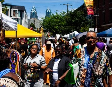 Thousands packed the west end of South Street and Grays Ferry Avenue Sunday afternoon for the annual Odunde Festival.