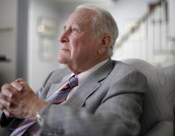 Lew Klein, an early executive producer of the American Bandstand speaks about Dick Clark during an interview, Thursday, April 19, 2012, in Jenkintown, Pa.  Clark, who died Wednesday, hosted the wildly popular 