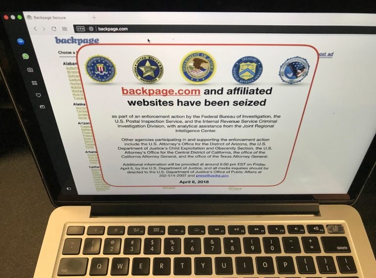 Delaware’s LLC laws allowed Backpage.com to renew its license, despite the federal indictment accusing Ferrer and six other executives of facilitating prostitution, money laundering, and criminal conspiracy. (Damian Dovarganes/AP Photo)