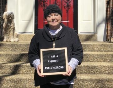 This March 26, 2018 photo provided by Ashley Atwater, left, shows her mother, Sally Atwater, in the Georgetown area of Washington, a few days after leaving the hospital. (Courtesy Ashley Atwater via AP)