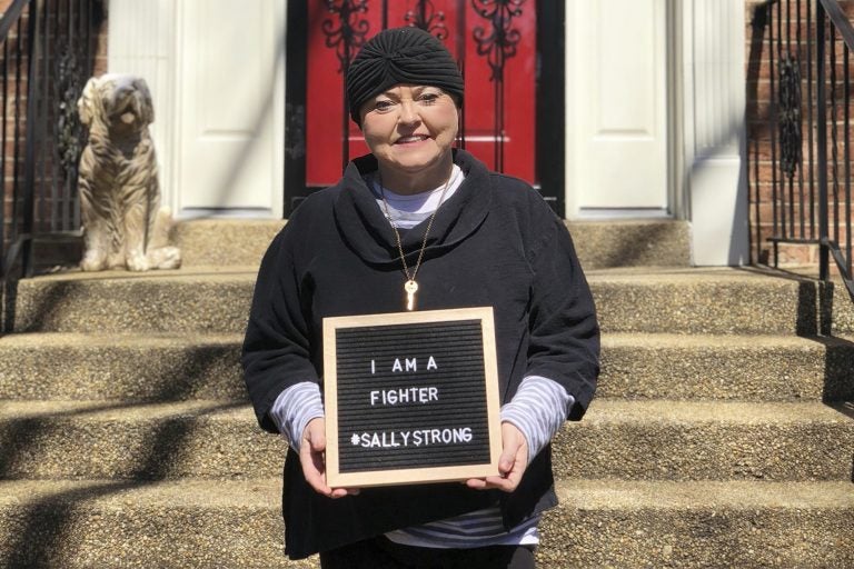 This March 26, 2018 photo provided by Ashley Atwater, left, shows her mother, Sally Atwater, in the Georgetown area of Washington, a few days after leaving the hospital. (Courtesy Ashley Atwater via AP)