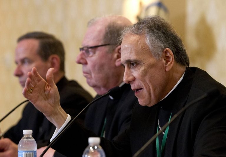 Cardinal Daniel DiNardo of the Archdiocese of Galveston-Houston, and president of the United States Conference of Catholic Bishops (USCCB), speaks during a news conference at the United States Conference of Catholic Bishops (USCCB), 2019 Spring meetings in Baltimore, Md.,Tuesday, Jun 11, 2019. (Jose Luis Magana/AP Photo)