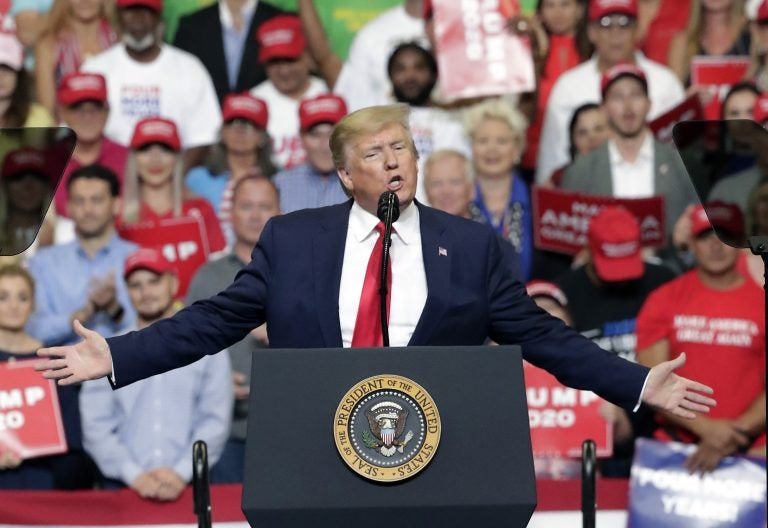 President Donald Trump speaks to supporters where he formally announced his 2020 re-election bid Tuesday, June 18, 2019, in Orlando, Fla. (John Raoux/AP Photo)