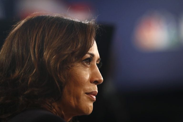 Sen. Kamala Harris at the Adrienne Arsht Center for the Performing Art, Thursday, June 27, 2019, in Miami. (AP Photo/Brynn Anderson)