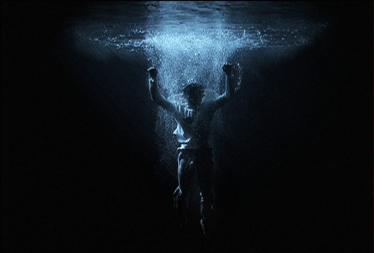 Ascension, 2000, is a video/sound installation by Bill Viola, part of an exhibit at the Barnes Foundation. (Photo: Kira Perov)