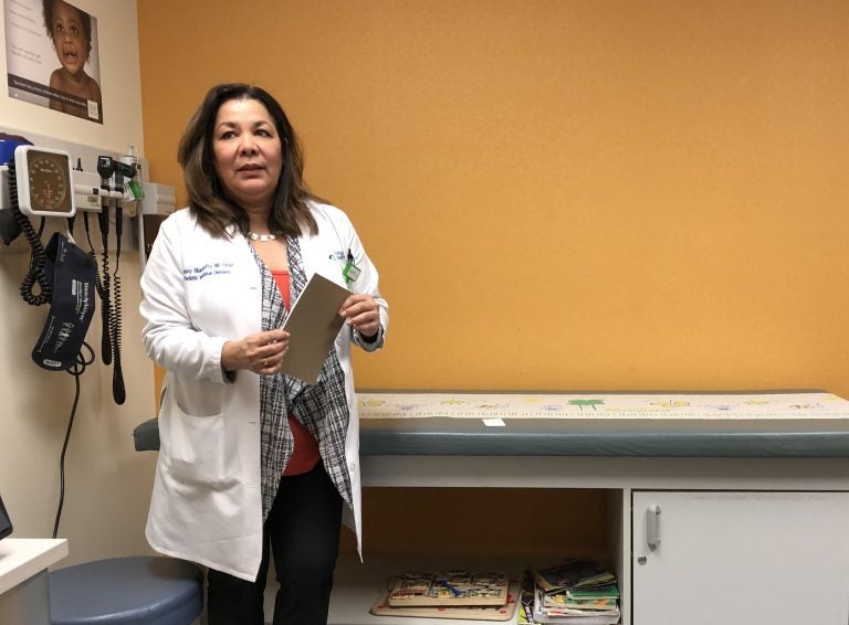 Dr. Tibisay Villalobos-Fry is a pediatric infectious-diseases specialist at Lehigh Valley Reilly Children’s Hospital in Allentown.  (Christine Fennessy for WHYY)