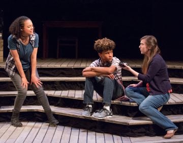 Terran Scott, Mehki Williams, and Grace Tarves in Lantern Theater Company's world premiere production of 'Minors' by Kittson O'Neill and Robert Kaplowitz. (Courtesy of Mark Garvin)