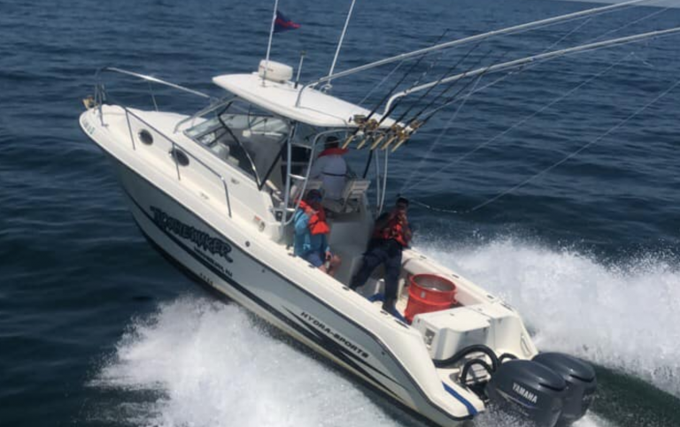 A Coast Guard member aboard the vessel 