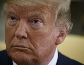 President Donald Trump listens to a question during a meeting with Polish President Andrzej Duda in the Oval Office of the White House, Wednesday, June 12, 2019, in Washington. (AP Photo/Evan Vucci)