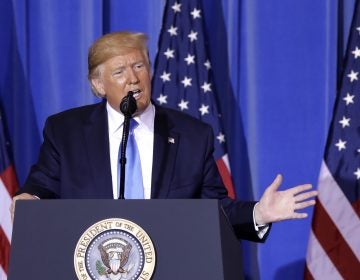 President Trump speaks during a news conference following the Group of 20 summit in Osaka, Japan, on Saturday. Trump said the U.S. and China would resume trade talks.