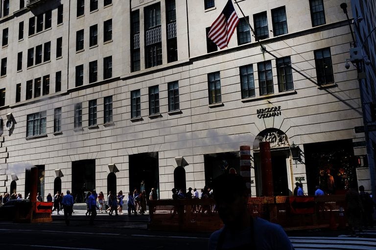 A 2017 file photo of the luxury department store Bergdorf Goodman in New York City. Advice columnist E. Jean Carroll has accused now-President Trump of sexually assaulting her inside the store in the mid-1990s.
(Spencer Platt/Getty Images)