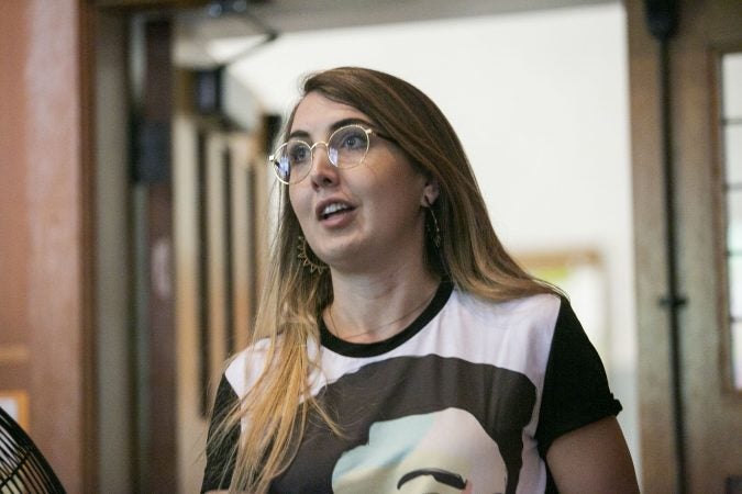 2014 Princeton University alumna Kellen Heniford  walked out of a #MeToo panel in protest of the inclusion of Washington, D.C. attorney Beth Wilkinson on the panel. (Miguel Martinez  for WHYY)