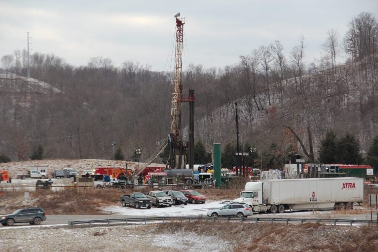 A Range Resources well site in Washington County in 2018. (Reid R. Frazier/StateImpact Pennsylvania)