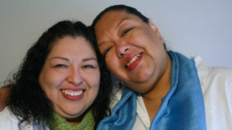 Candi and Estela Reyes shared memories of their father during a 2012 StoryCorps interview in El Paso, Texas. (Anaid Reyes/StoryCorps)
