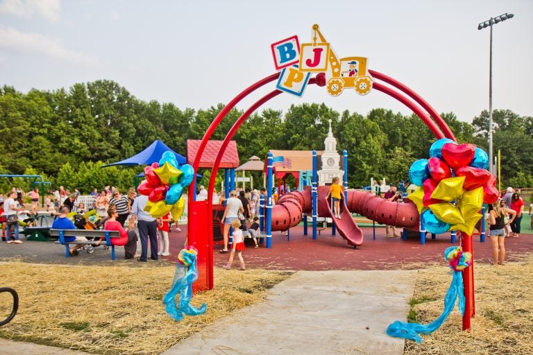 Jake’s Place, an inclusive playground, opened this week in Delran, N.J. (Kimberly Paynter/WHYY)