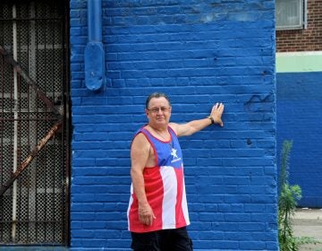 Jose Rolon of North Philadelphia grew up in Puerto Rico. Though he's been living in the U.S. for more than 40 years, he's keeping an eye on protests on the island. (Ximena Conde/WHYY)