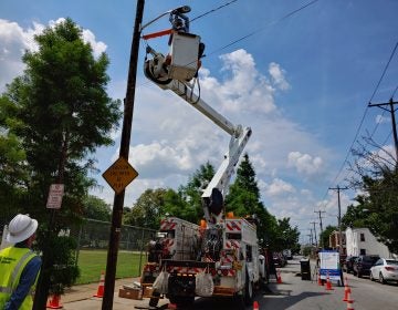 Wilmington officials say the new LED lighting will make the streets safer, and cut energy consumption by 40% to 50%. (Zöe Read/WHYY)